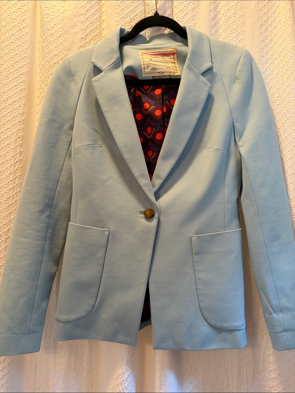 Cartonnier baby blue blazer Size 6